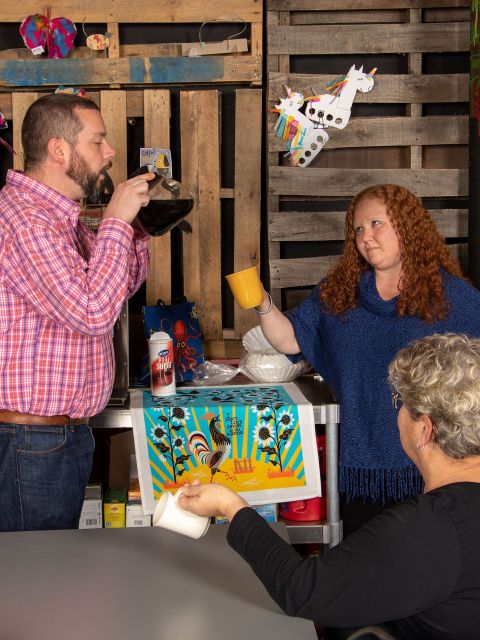 Image of I Don't Like Anyone In The Morning Dish Towel