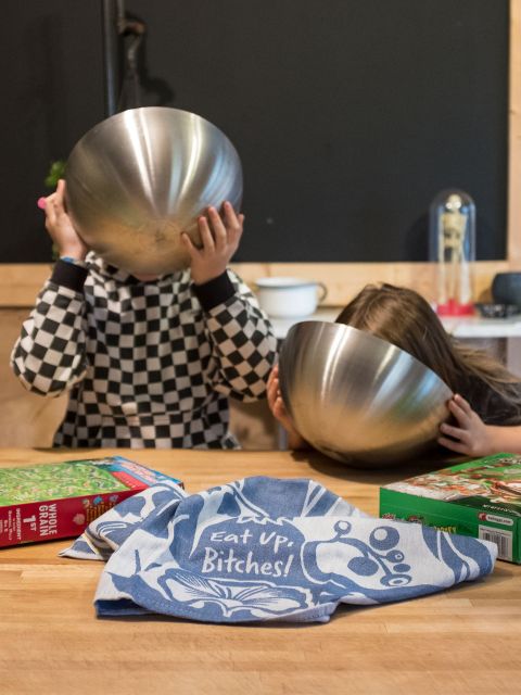 Image of Eat Up Bitches Woven Dish Towels