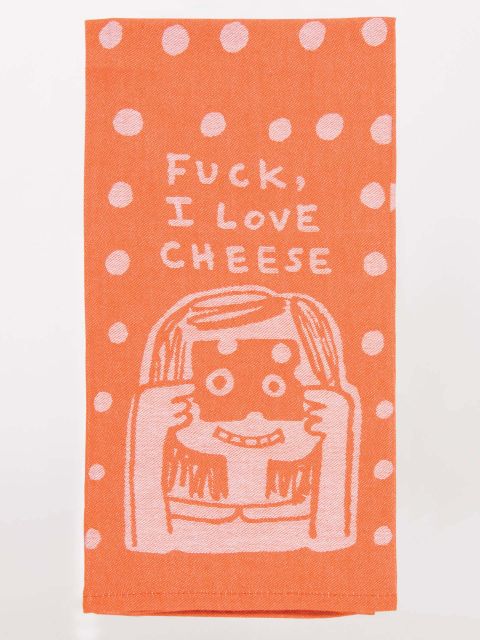 Image of Fuck,I love Cheese Woven Dish Towels