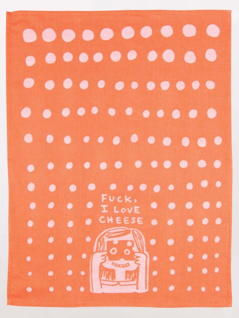 Image of Fuck,I love Cheese Woven Dish Towels