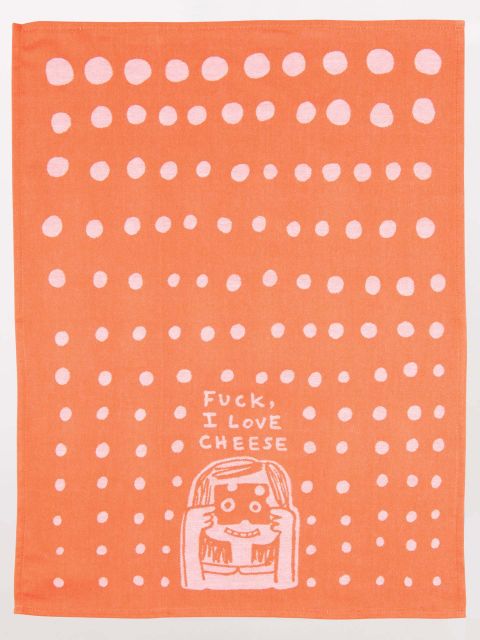 Fuck,I love Cheese Woven Dish Towels