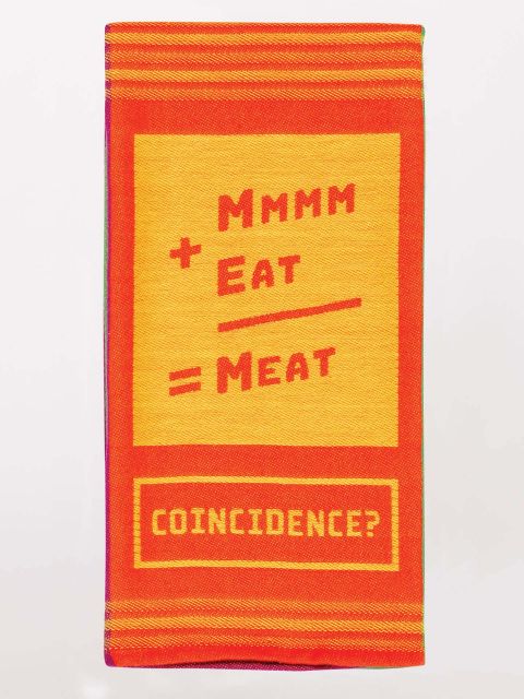 Image of Mmmm+Eat=Meat Woven Dish Towels