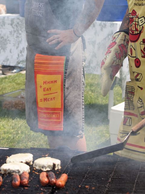 Image of Mmmm+Eat=Meat Woven Dish Towels