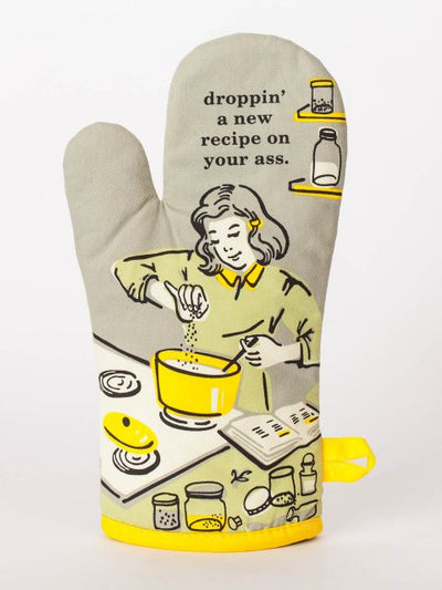 Dropping' A Recipe On Your Ass Oven Mitt