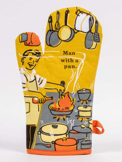 Image of Man With A Pan Oven Mitt