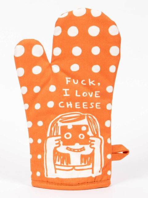 Image of Fuck, I Love Cheese Oven Mitt