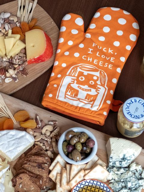 Image of Fuck, I Love Cheese Oven Mitt
