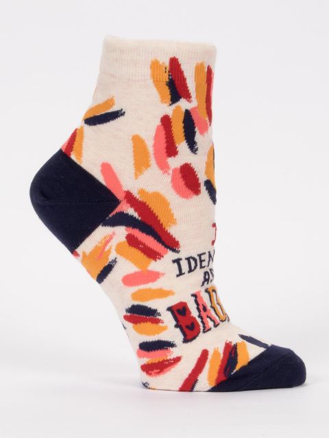 Image of I Identify As A Badass W-Ankle Socks