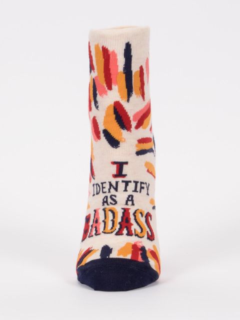 I Identify As A Badass W-Ankle Socks