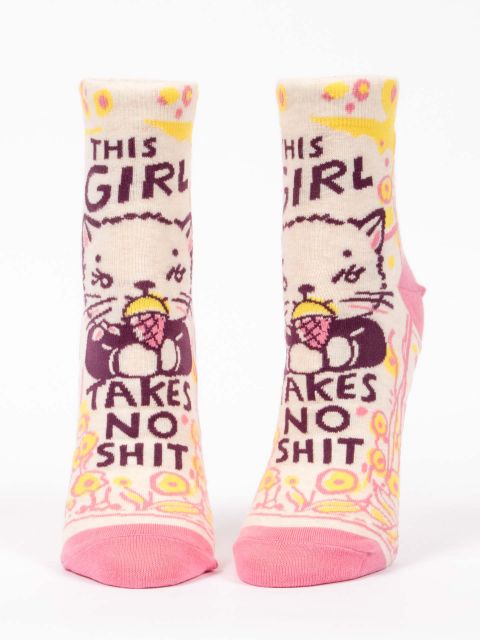 Image of The Girl Takes No Shit W-Ankle Socks