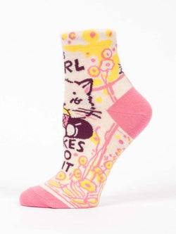 Image of The Girl Takes No Shit W-Ankle Socks