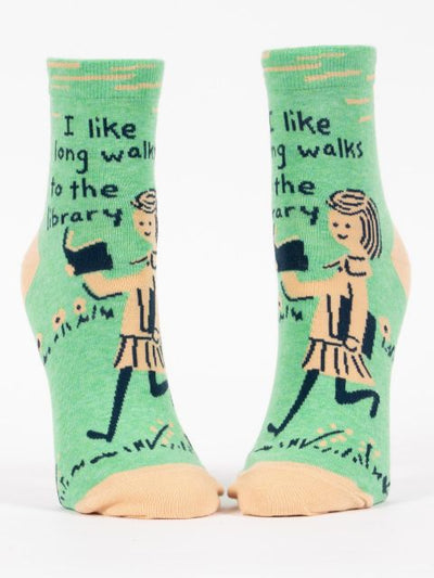 I Like Long Walks To The  W-Ankle Socks