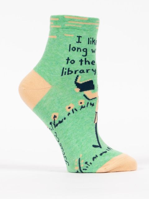 I Like Long Walks To The  W-Ankle Socks