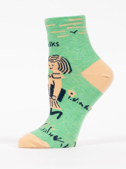 I Like Long Walks To The  W-Ankle Socks