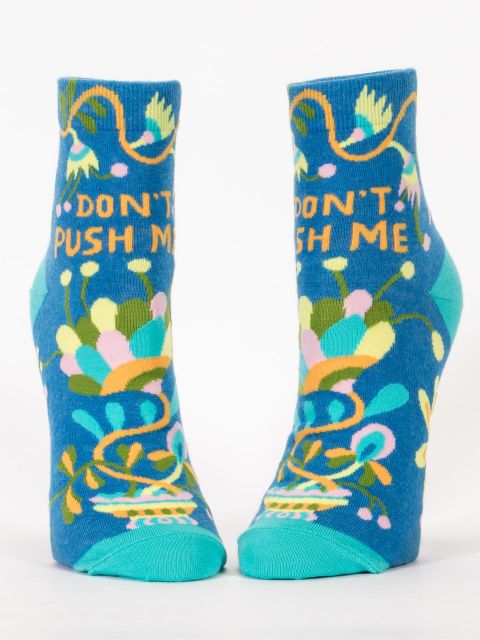 Image of Don't Push Me W-Ankle Socks