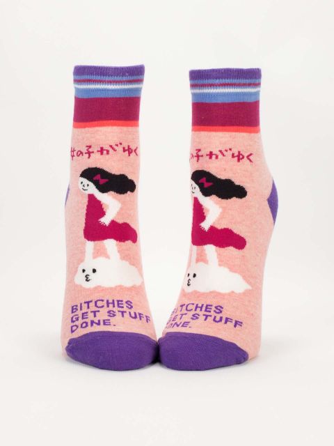 Image of Bitches Get Stuff Done W-Ankle Socks