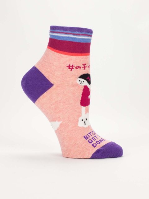 Image of Bitches Get Stuff Done W-Ankle Socks