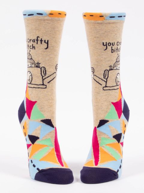 Image of You Crafty Bitch W-Crew Socks
