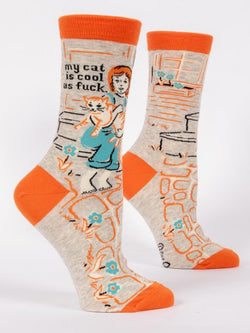 Image of My Cat Is Cool As Fuck W-Crew Socks