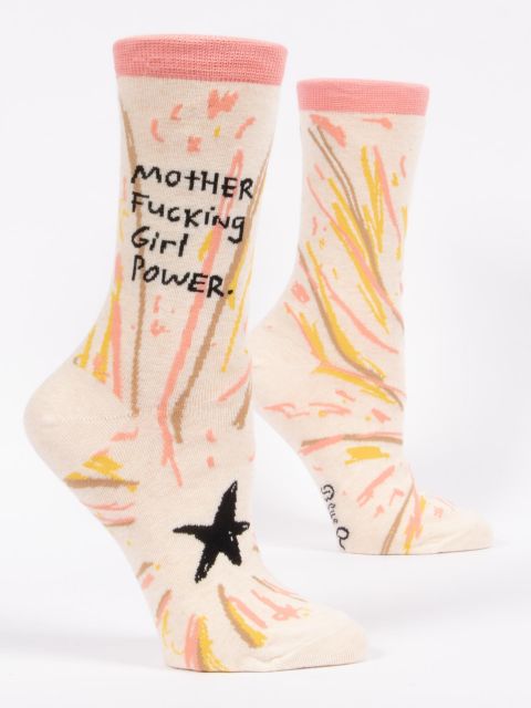 Image of Motherfucking Girl Power W-Crew Socks