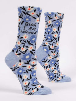 Image of Bitch I AM Relaxed W-Crew Socks