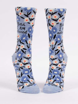 Image of Bitch I AM Relaxed W-Crew Socks