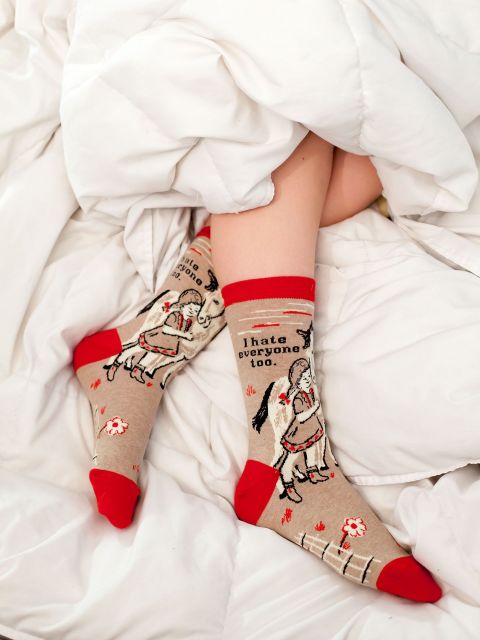 Image of I Hate Everyone Too W-Crew Socks