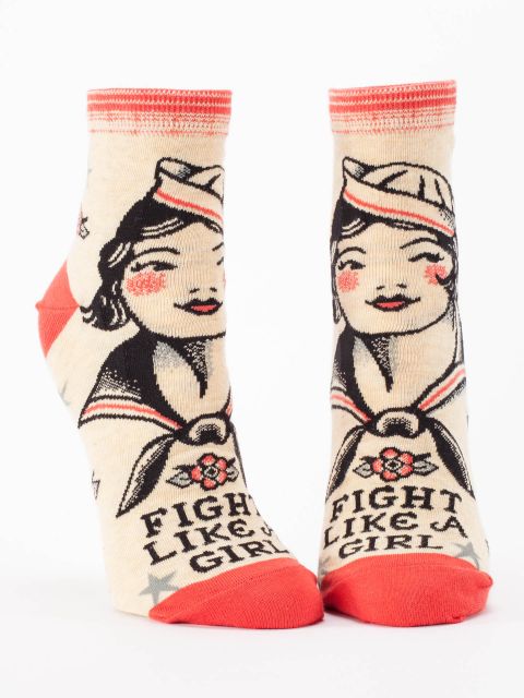 Image of Fight Like A Girl W-Ankle Socks BLUEQ