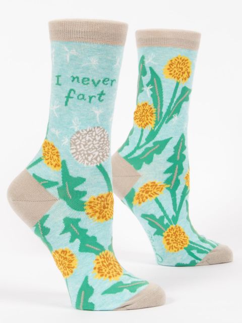Image of I Never Fart W-Crew Socks BLUEQ