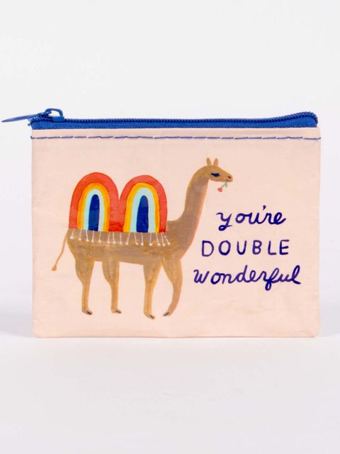 Image of BlueQ - You're double Wonderful- Coin Purse BLUEQ