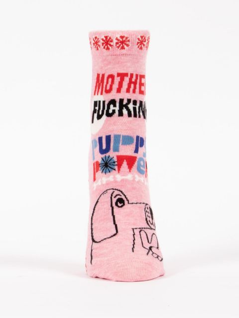 Image of Mother Fucker Puppy Power W-Ankle Socks BLUEQ
