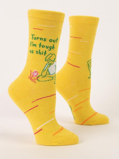 Image of Turns Out I'm Tough As Shit W-Crew Socks BLUEQ