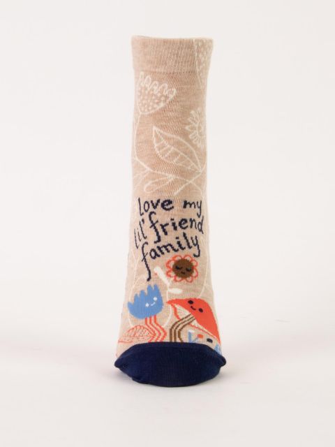 Image of Love My Lil' Friend Family W-Ankle Socks BLUEQ