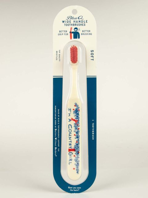 BlueQ "I'm A Country Girl."Toothbrush