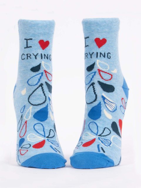 I Heart Crying W-Ankle Socks