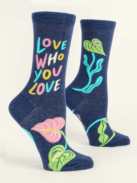 Image of Love Who You Love W-Crew Socks BLUEQ