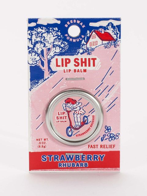 BlueQ Lip Shit Balm "Strawberry Rhubarb"