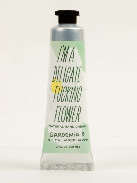 BLUEQ "I'm A Delicate Fucking Flower Natural Hand Cream - Gardenia & A Bit of Sandalwood