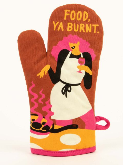 Blueq "Food, Ya Burnt." Oven Mitt