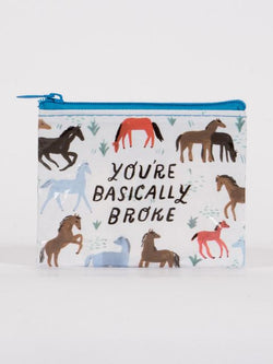 Image of BlueQ - You're Basically Broke - Coin Purse