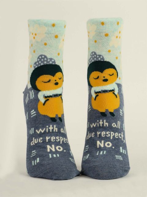With All  Due Respect, No W-Ankle Socks