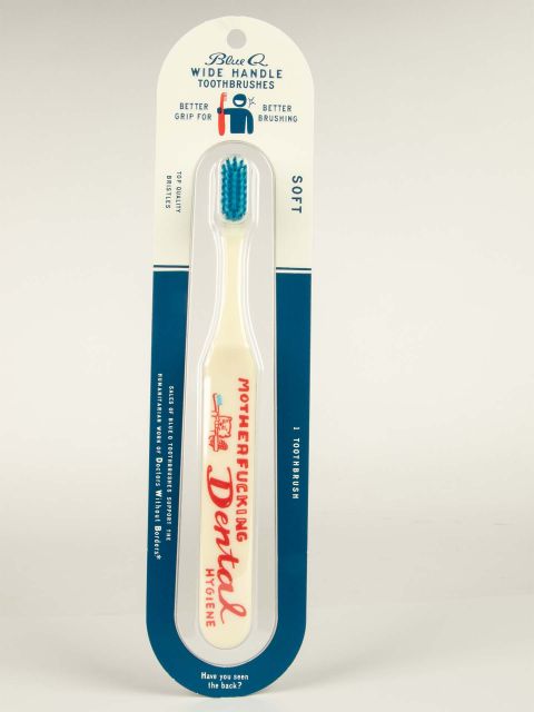 BlueQ "Motherfucking Dental Hygiene" Toothbrush