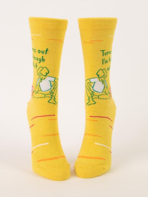 Image of Turns Out I'm Tough As Shit W-Crew Socks BLUEQ