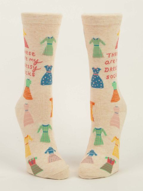 Image of These Are My Dressy Socks W-Crew Socks BLUEQ