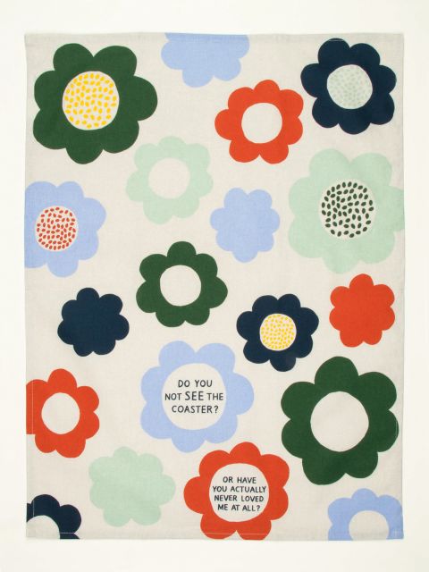 BlueQ "Do You Not See The Coaster" Dish Towel