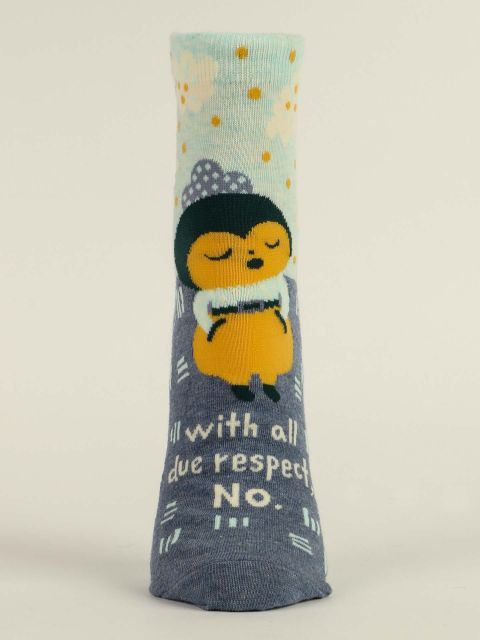 Image of With All  Due Respect, No W-Ankle Socks BLUEQ