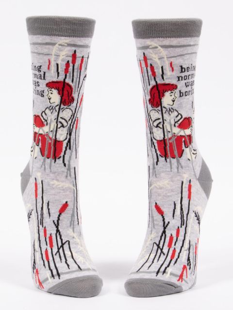 Image of Being Normal Was Boring W-Crew Socks BLUEQ