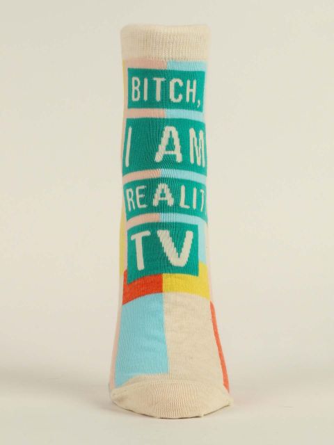 Image of Bitch, I am Reality Tv W-Ankle Socks BLUEQ