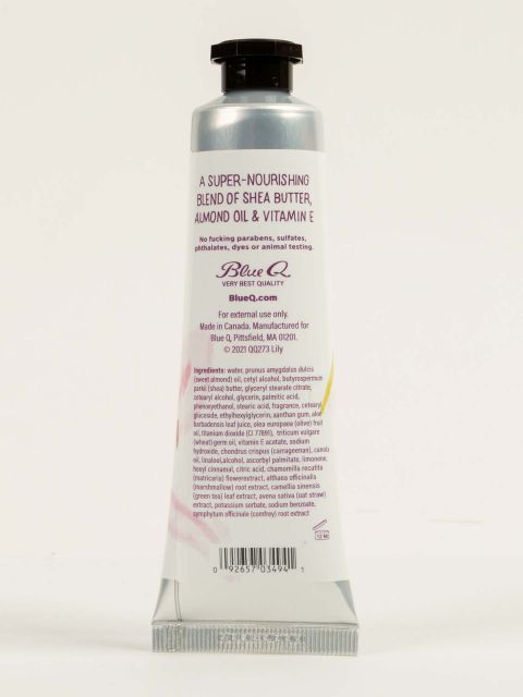 BLUEQ "I'm A Delicate Fucking Flower Natural Hand Cream - Lily With A Splash Of Rose Water