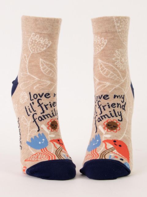 Image of Love My Lil' Friend Family W-Ankle Socks BLUEQ